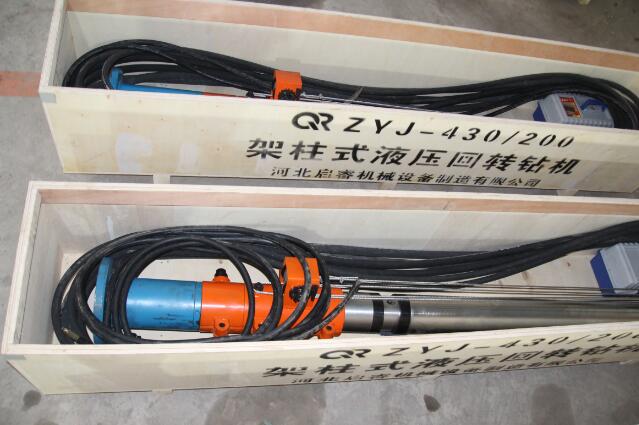 山西長治探放頂板水，就用液壓架柱式鉆機(jī)!